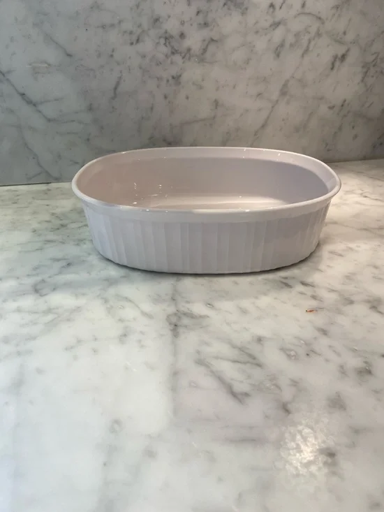 White Ceramic Oval Baking Dish - Home Accents - Picture 1 of 5